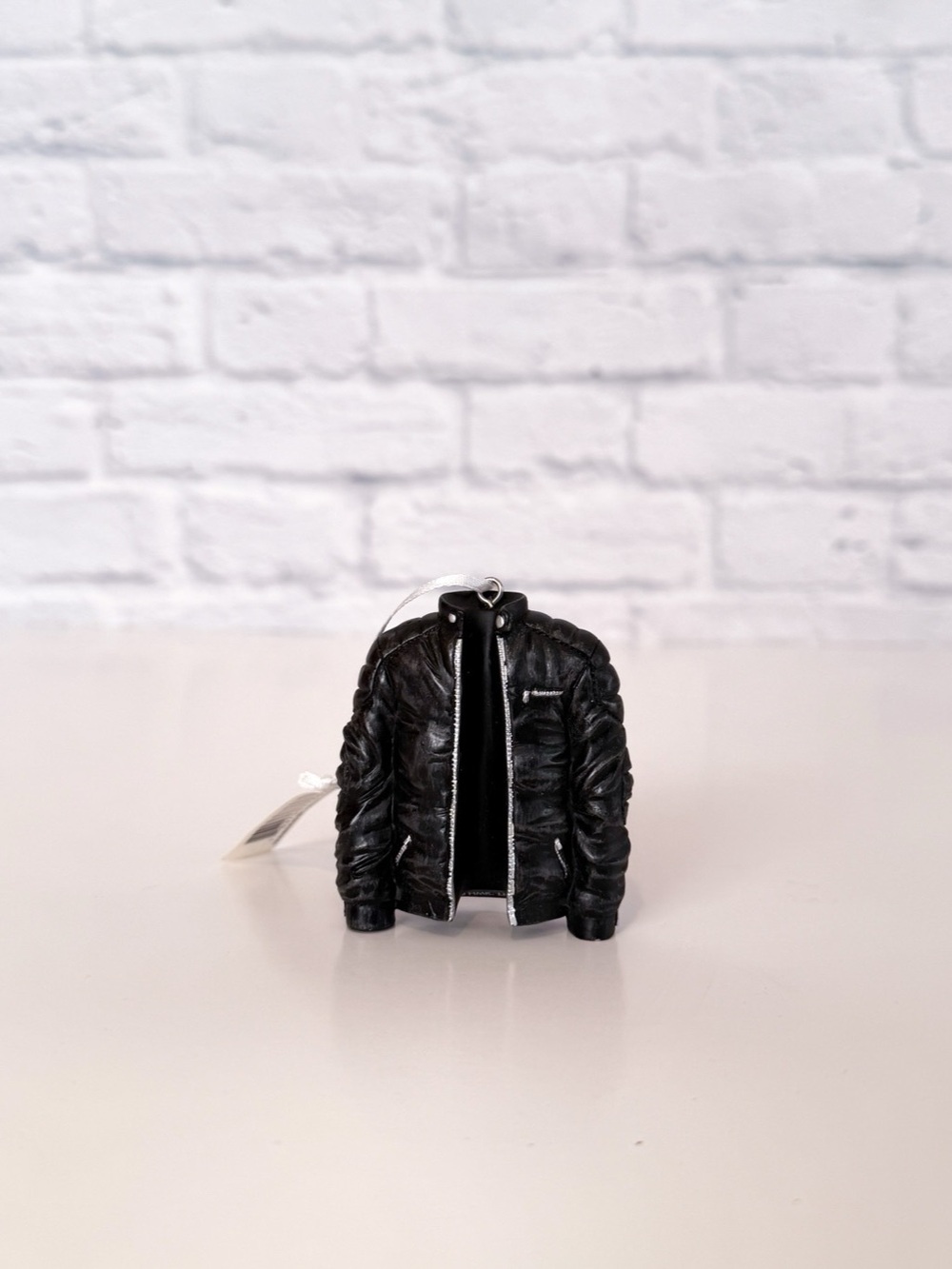 New Motorcycle Moto Biker Jacket Hallmark Ornament "Live to Ride"